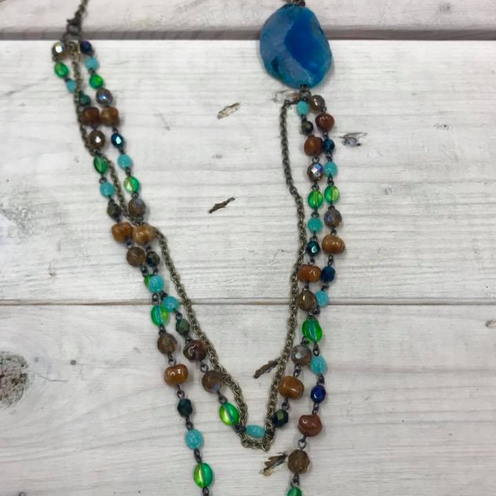 Blue Stone Necklace